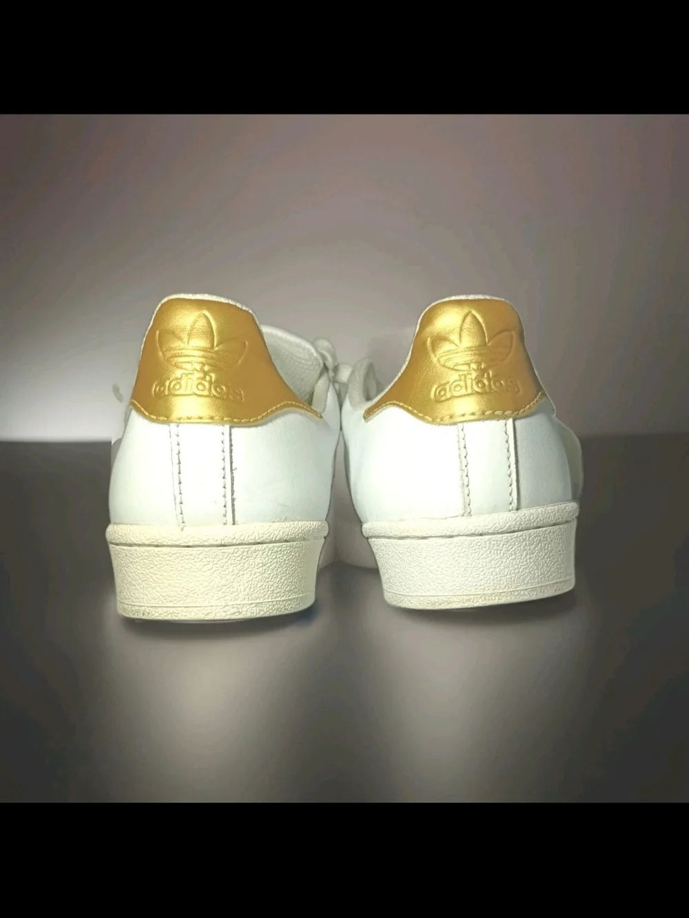 Adidas Superstar Men’s Leather Sneakers - White/Gold 2018